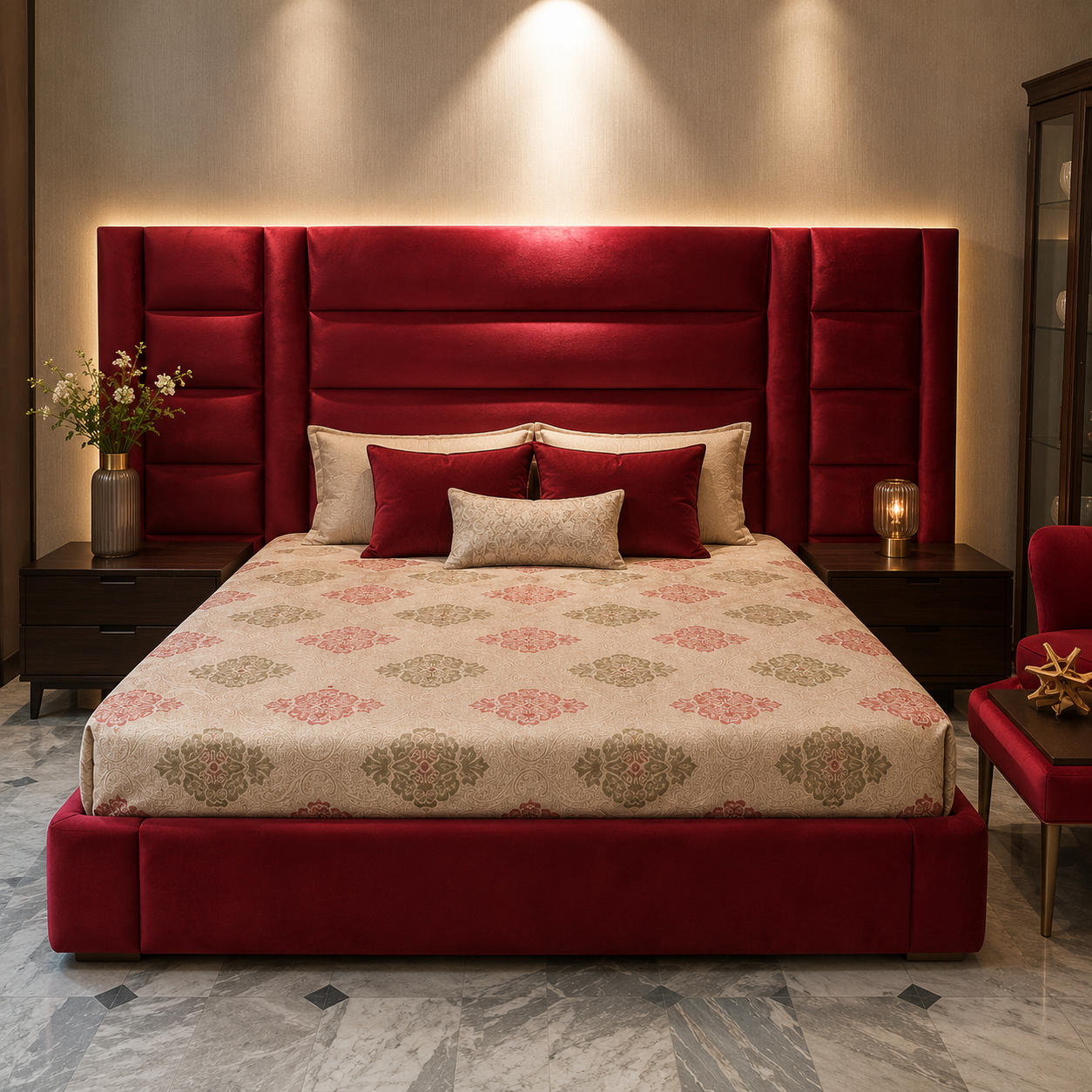 Imperial Velvet Bed